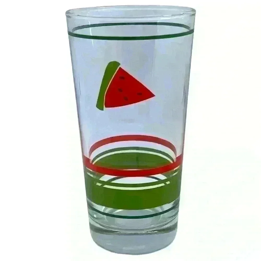 Set of 6 watermelon drinking glasses